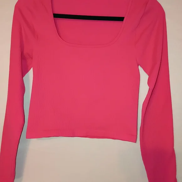OQQ Vibrant Long Sleeve Top with Great Stretch - Picture 1 of 4